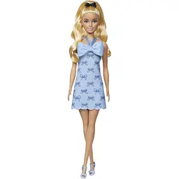 Лялька Barbie Модниця блакитні бантики (HYT93)
