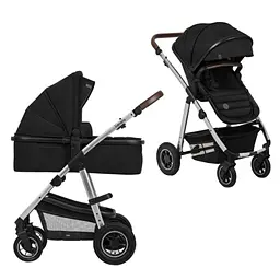 Універсальна коляска Lionelo Amber 2в1 Black Silver (LO-AMBER BLACK SILVER (2in1)) - мініатюра 2