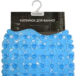 Килимок для ванної Eco Fabric Камінці 66х34 см прозоро-синій (6634-002) - мініатюра 5