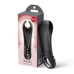 Вібратор для пеніса Fun Factory MANTA Black, підходить для парних ігор - мініатюра 10
