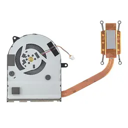 Вентилятор з радіатором для Asus A411 K410 S410 X411, (13NB0GF0AM0101, NS85B01-17D18) - мініатюра 2
