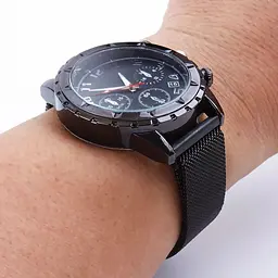Ремінець BeCover Milanese Style для Xiaomi iMi KW66 (22 mm)/Mi Watch Color/Haylou LS01/Watch S1 Active Black (707743) - мініатюра 5