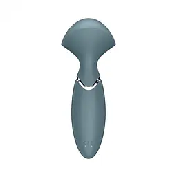 Вібромасажер Satisfyer Mini Wand-er, 16х6 см (сірий) - мініатюра 5