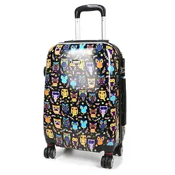 Валіза середня M полікарбонат Worldline Airtex 809/black_hibou Різнокольорова