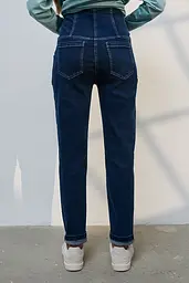 Джинси для вагітних Mom Fit для майбутніх мам з регульованим поясом L (48) Leyton Юла Мама синій - мініатюра 10