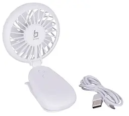 Вентилятор акумуляторний Bo-Camp Mini Fan With Clamp White (8520960) - мініатюра 2