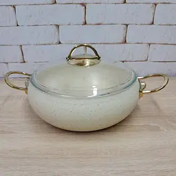 Каструля OMS 3141-IND-26-5,5 л-Ivory 26 см 5.5 л слонова кістка - мініатюра 2
