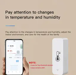 Розумний датчик температури та вологості Tuya Smart Bluetooth з дистанційним моніторингом - мініатюра 5