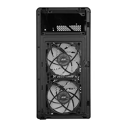 Корпус 2E Credo Plus V350BG без БР 1xUSB3.0 1х USB 2.0 1xUSB Type-C 3x120мм ARGB VGA 350мм LCS ready контролер з пультом TG Side Panel mATX чорний - мініатюра 6