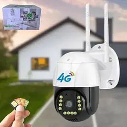 Камера зовнішнього відеоспостереження HandyHeat 4G Sim V380 PRO Вулична IP відеокамера 66 з нічною зйомкою - мініатюра 2