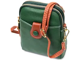 Невелика сумка трапеція для жінок із натуральної шкіри Vintage 14,5х18х5,5 см sum0028985 - мініатюра 11