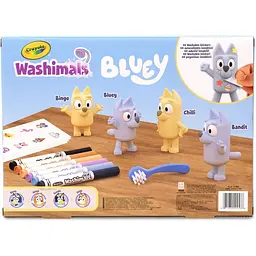Набір для творчості Crayola Washimals Bluey 4 персонажі, 6 фломастерів та 40 наліпок (74-0253) - мініатюра 4