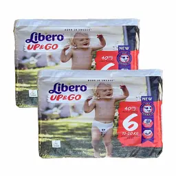 Дитячі підгузники - трусики Libero UP & GO Розмір 6 (13-20 кг), 80 шт