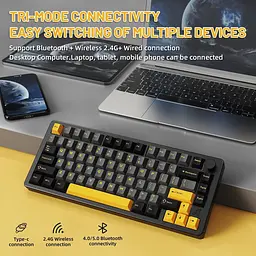 Клавіатура Attack Shark X86 RGB Custom Matcha Switch Starry Black (AS-6972792471426-SB-UA) [166723] - мініатюра 6