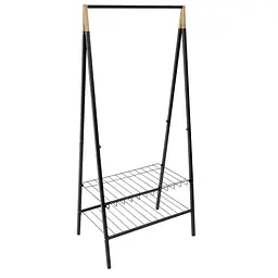 Стійка для одягу Casa Si Garment Rack Bamboo Black (CS92308W04), чорний
