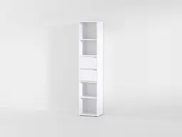 Полиця для книг з висувними ящиками Forte Alice 1710x362x299 Білий (id27-0000-77-white) - мініатюра 2