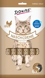 Ласощі для котів Dokas Nschcreme Кремова закуска з куркою та сиром, 90 г