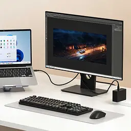 Кабель-перехідник HAGiBiS USB-C на HDXiaomi 2.1 8K@60Hz/Type-C 100W PD/2m SWC10 Black - мініатюра 5