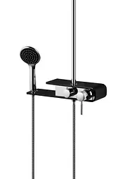 Душова система Corsan Klar Fiber chrome black CMN002BL, Хром - мініатюра 4