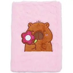 Блокнот А5 ZiBi Capybara 4 Kids Line плюшевий клітинка 80 аркушів (ZB.700018)