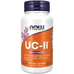 Препарат для суглобів та зв'язок UC-II 40 mg, 120 вегакапсул NOW fit0014193