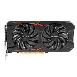 Відеокарта GeForce GTX 1050 Ti 4GB Gigabyte WindForce OC (GV-N105TWF2OC-4GD) Б/В