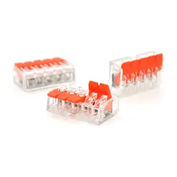 З'єднувач кабелю 5-pin аналог WAGO K221-415, 15штпак Voltronic (K221-415/15)