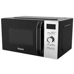 Мікрохвильова піч Magio МG-404, Black, 700W, 20 л, звичайна (соло), таймер, відкриття дверцят ручкою