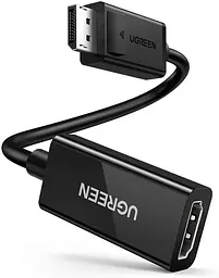 Перехідник UGREEN MM137 DisplayPort to HDMI 4K 60 Hz 25 см Чорний (70694)