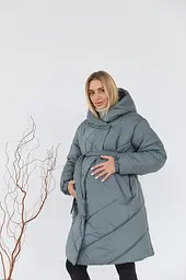Якісна куртка для вагітних 2 в 1 з капюшоном Malmö S (42) Lullababe Оливковий - мініатюра 3