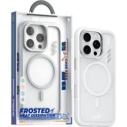 Чохол Blueo Frosted Heat Dissipation Case with MagSafe для Apple iPhone 16 Pro Max White (BL057-I16PMGR) [132551] - мініатюра 3