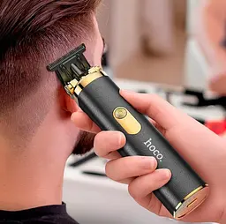 Машинка для стрижки волосся Hoco HP22 Retro engraving electric hair clipper Black - мініатюра 5