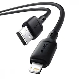 Кабель Baseus Silky Series Fast Charging Lightning 2.4A (2m) black (P10377702113-01) - мініатюра 3