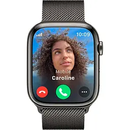 Смарт-годинник Apple Watch Series 9 GPS + Cellular 45mm Graphite Stainless Steel with Graphite Milanese Loop (MRMX3) [92677] - мініатюра 5