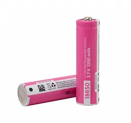 Аккумулятор Li-Ion PX 18650, 1200mAh, 3.7V, PINK