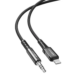 Аудіо кабель Aux C1-06 (Lightning to AUX 3.5 мм) (1 m) Black Acefast teh0030548 - мініатюра 3