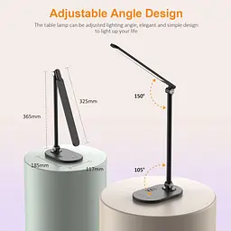 Настільна LED-лампа на стійці з таймером та USB-портами - мініатюра 2
