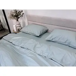 Підковдра Ecotton Aqua Grey сатин 180х215 см сіро-блакитна (24769) - мініатюра 4