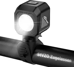 Велофара toptrek USB-C StVZO, IPX5, дальність до 200 м