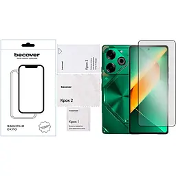 Захисне скло BeCover для Tecno POVA 6 Neo (LI6) Black (711581) - мініатюра 2