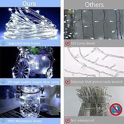 Lezonic Штора гірлянда, 3m×3m 300LED 8 режимів пульт дистанційного керування Таймер Регульована яскравість, Curtain Fairy Light - мініатюра 6