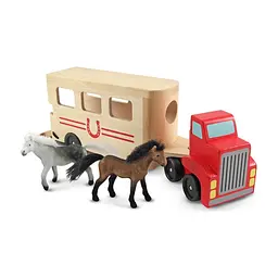 Ігровий набір Melissa & Doug автомобіль-причіп для коней (MD14097)