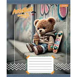 Набір зошитів 1 Вересня Adventure awaits А5 в косу лінію 12 аркушів 25 шт. (768198) - мініатюра 4