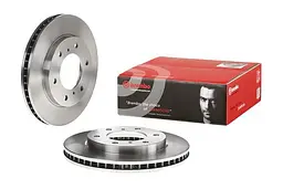 Диск гальмівний вентильований Mitsubishi L200 V Triton 04-25р Brembo (09.A868.10) - мініатюра 2
