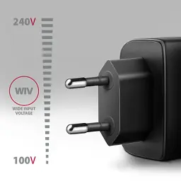 Зарядний пристрій AXAGON 1xUSB QC4.0 + 1xUSB-C PD45W PPS black (ACU-PQ45) - мініатюра 4