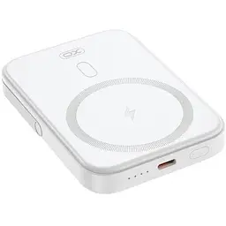 Акумулятор бездротовий XO PR242 5000mAh Magnetic wireless 15W з підставкою білий 6920680857234 - мініатюра 3