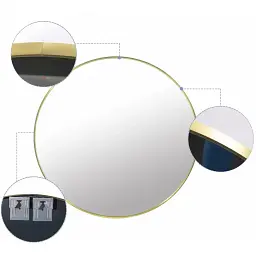 Дзеркало Leobert Loft Black-70 - мініатюра 5