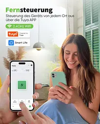 GreenSun WiFi розетка-лічильник електроенергії 16A 2.4G (Smart Life), чорна - мініатюра 6