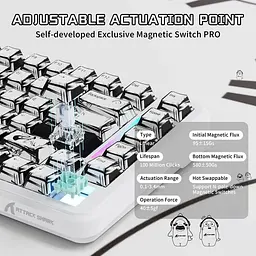 Клавіатура Attack Shark X82 Pro RGB HE Magnetic Switch Wireless Comic (AS-6972792470719-C-UA) [166729] - мініатюра 5