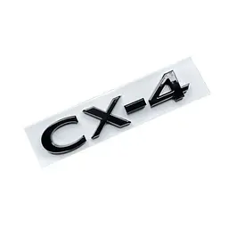 Емблема напис CX-4 для Mazda чорна глянцева 140х29 мм пластик (на скотчі)